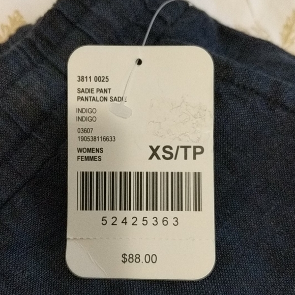 XS Women Roots Linen Pant - Picture 3 of 3